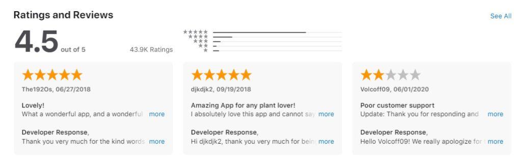 plantsnap ios rating